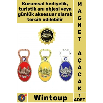 #Açacak Hediyelik Metal Buzdolabı Aksesuar Turistik Hatıra Eşyası Şık Yöresel Ayasofya Magnet Açacak