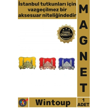 #Magnet Turistik Hediyelik İstanbul Hatırası Dekoratif Yöresel Sultanahmet Şık Kare Tasarımlı Magnet