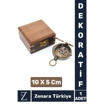 Yüksek Kalite Klasik Sevgili Erkek Arkadaş Özel Gün Hediye Ev Ofis Vintage Ahşap Kutu Pirinç PUSULA