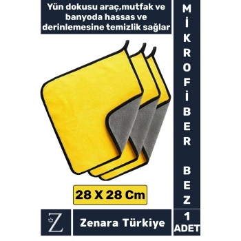 Yüksek Kaliteli Araba Mutfak Banyo Lavabo Yıkama Temizleme Hassas Derin Temizlik Yün Mikrofiber Bez