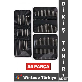 Yüksek Kaliteli Çok Amaçlı Dikiş İğne İplik Tamir 55 Farklı Boy Tamir Dikiş İğne Seti