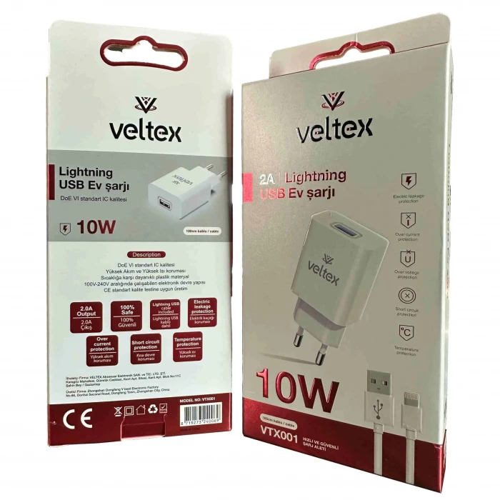10W 2A (İphone) Şarj Aleti VTX001