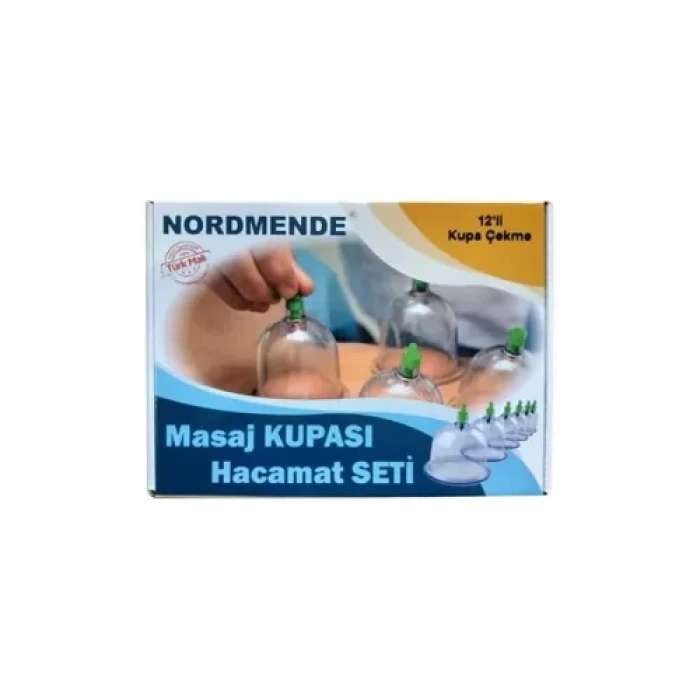 12Li Hacamat Masaj Kupa Set