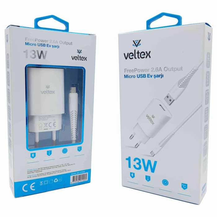13W 2.6A Micro Şarj Aleti VTX-002