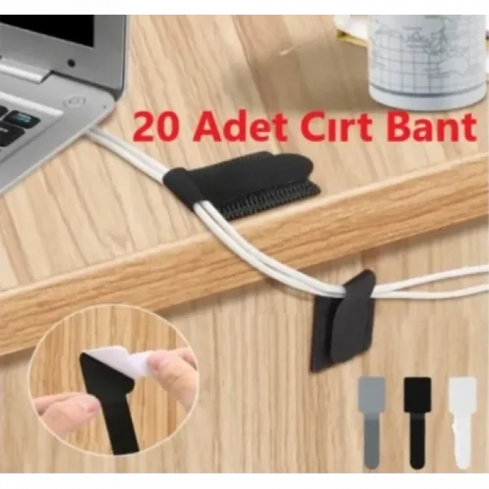 20 Adet Kendinden Yapışkanlı Cırt Cırtlı Bant