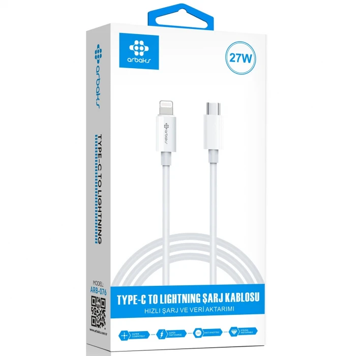 27W PD Lightning iphone Şarj Kablosu ARB-076