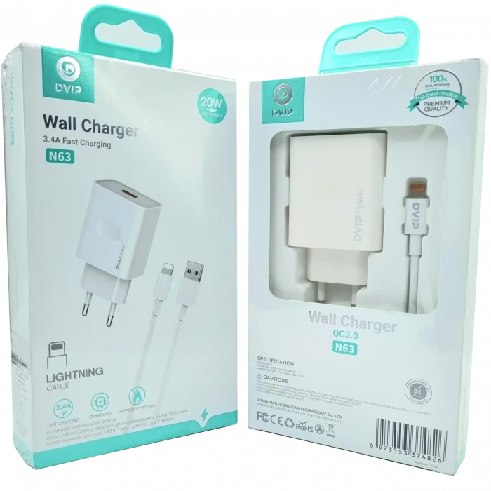 3.4A QC3.0 Usb İphone Şarj Aleti N63