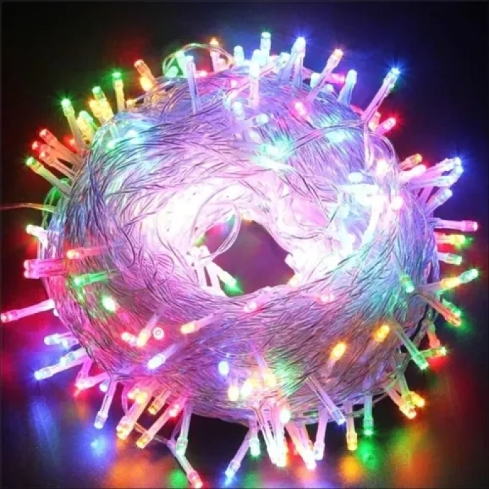 3m 20 Led RGB 2 Kademeli Şeffaf Kablo