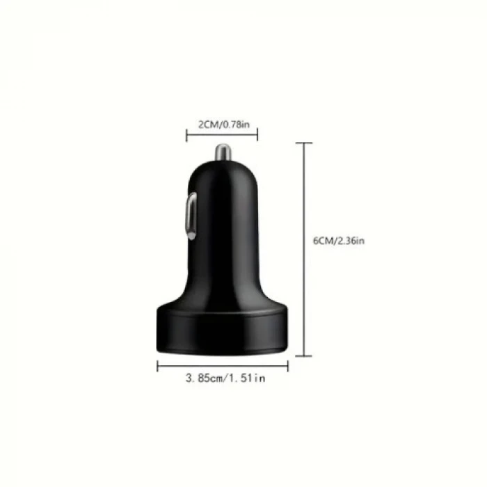 6 Portlu Hızlı Araç Şarj Cihazı – 4 USB + 2 Type-C Çıkışlı Dijital Göstergeli Oto Şarjı