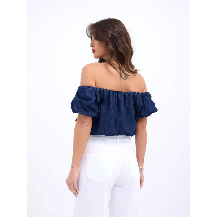 7341 Crop-mavi