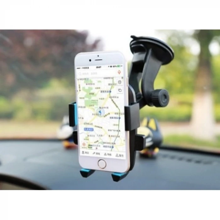 Araç İçi Cam ve Torpido Vantuzlu Telefon Tutucu