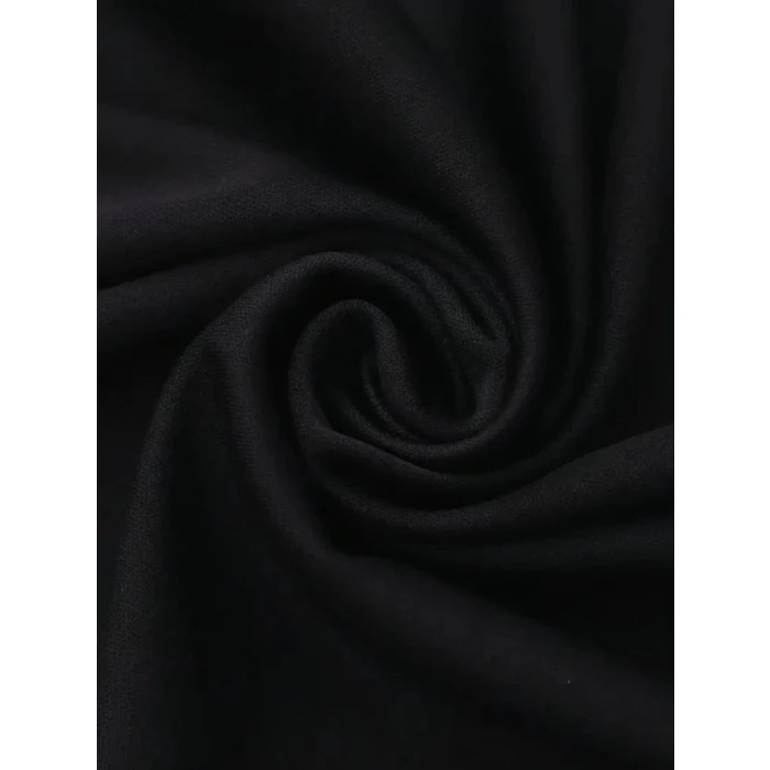 Baskılı Oversize Bisiklet Yaka T-shirt - Siyah