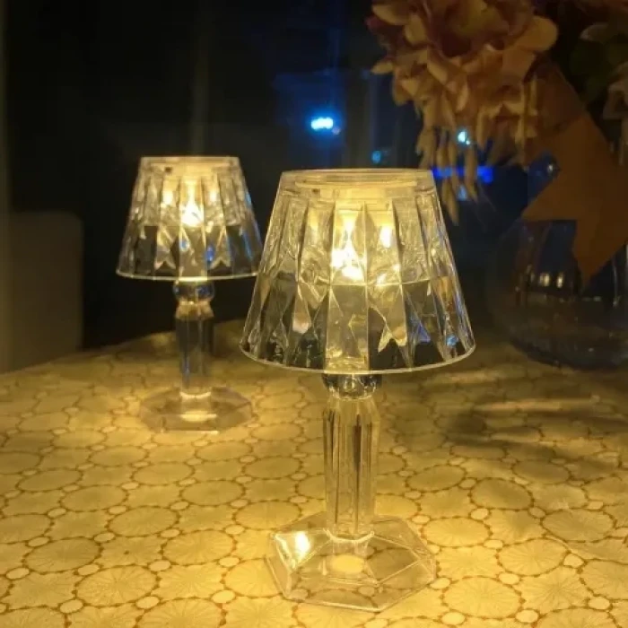 Dekoratif Pilli LED Masa Lambası 12Li