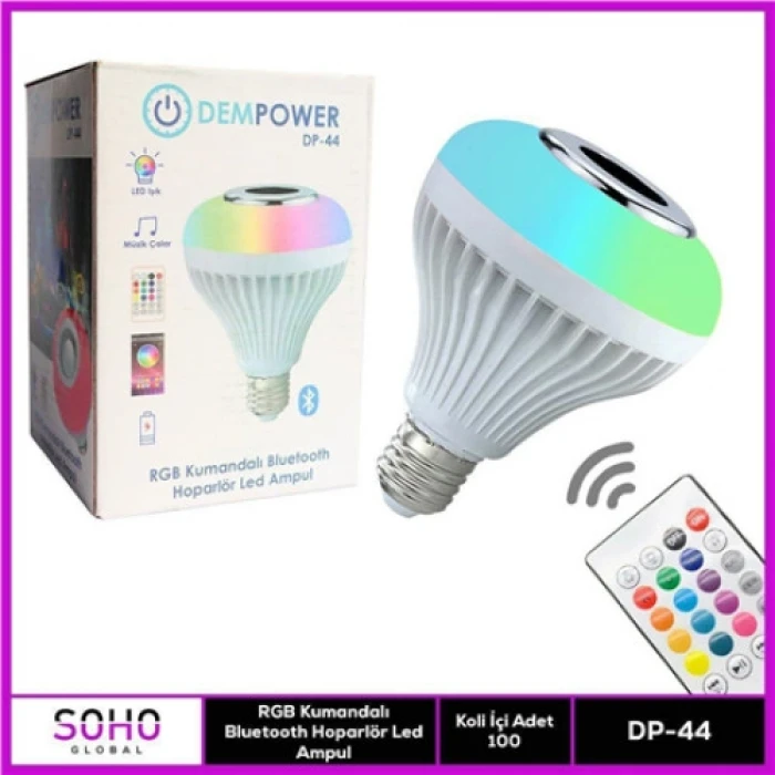 DEMPOWER MÜZİKLİ BLUETOOTH AMPUL
