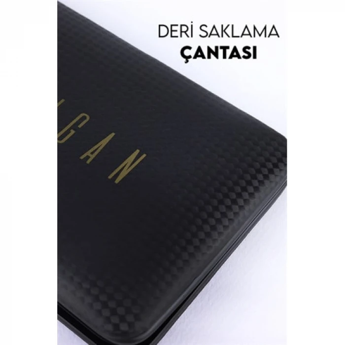 Deri Çantalı 17 Parça Manikür Çelik Set