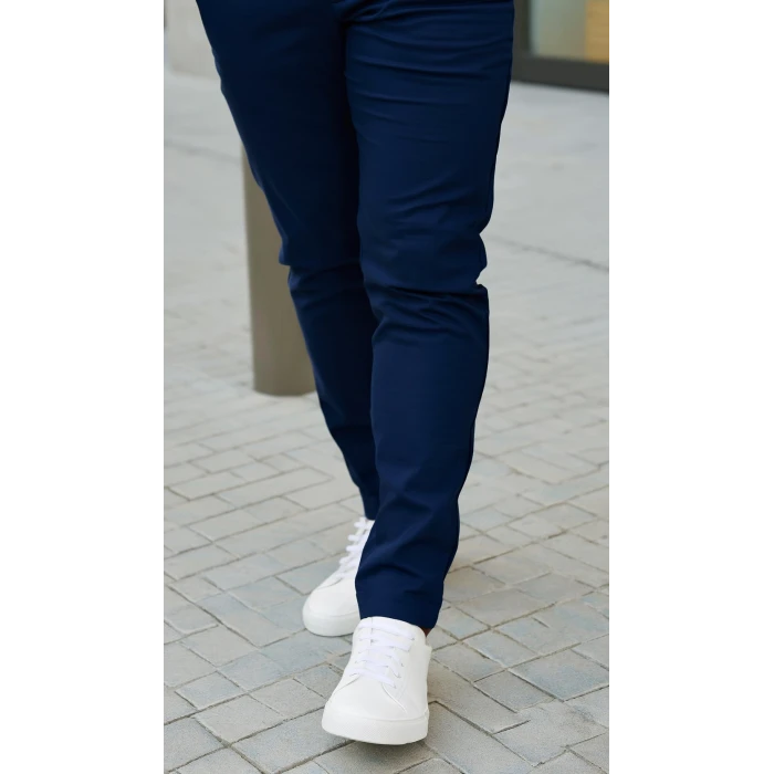 Erkek Cepli Slimfit Atlas Pantolon