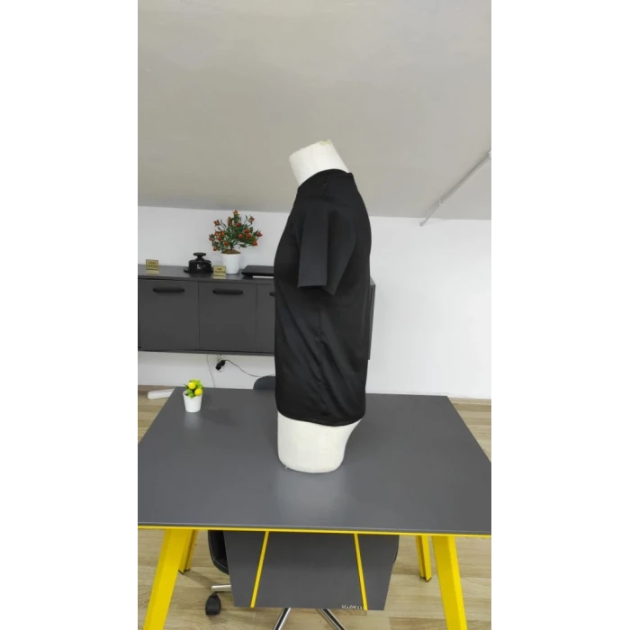 Erkek Kısa Kollu Bisiklet Yaka Burgu Tişört