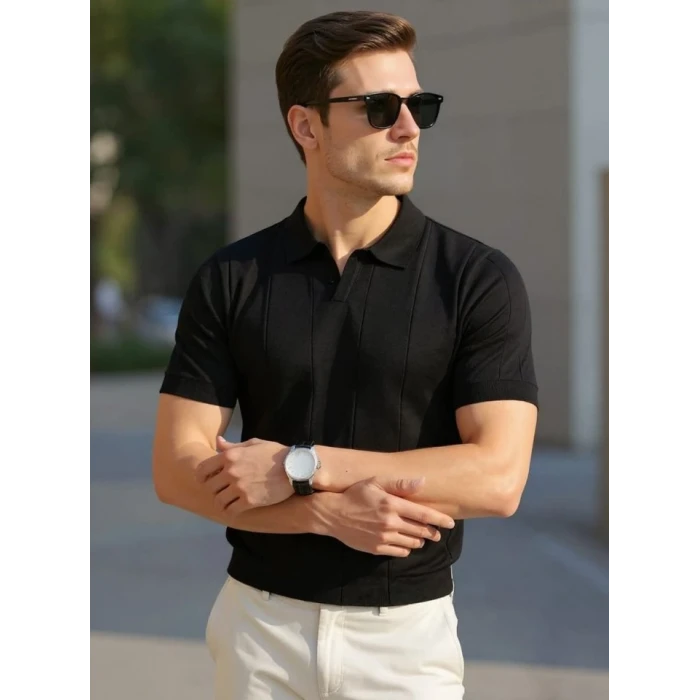 Erkek Kısa Kollu Polo Yakalı Triko Tshirt
