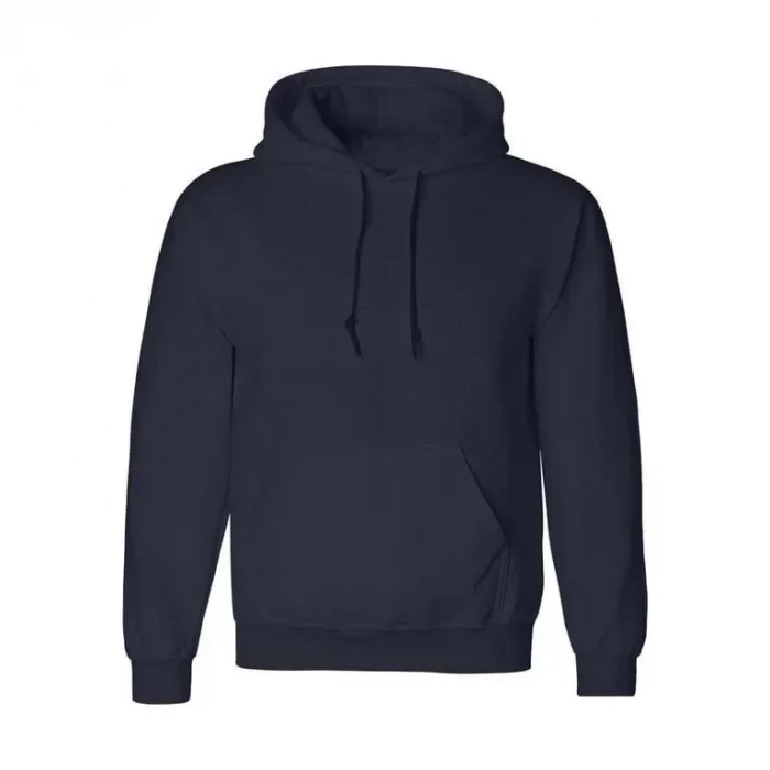 Erkek Uzun Kol Kapşonlu Basic Sweatshirt Hoodie - Lacivert