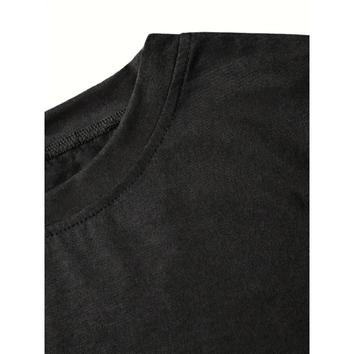 Fiyonk Baskılı Siyah Oversize Unisex T-shirt- Siyah