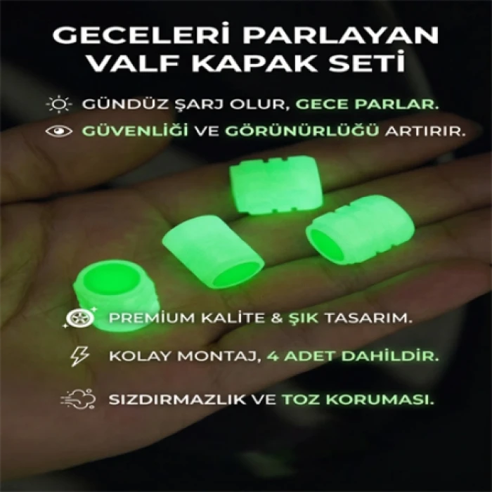 FOSFORLU GECE PARLAYAN SİBOP KAPAĞI