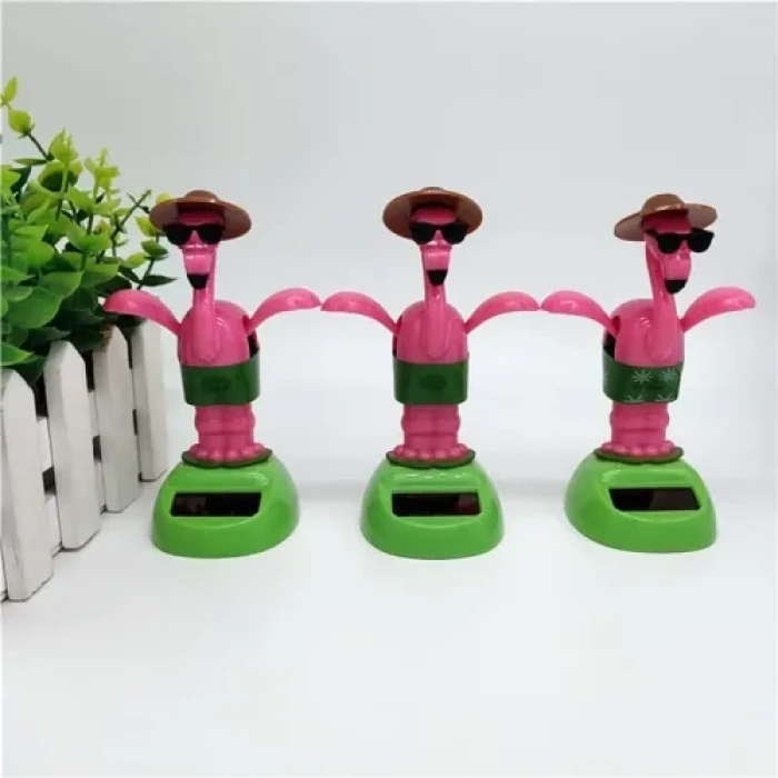 Güneş Enerjili Solar Sallanan Flamingo Figürü