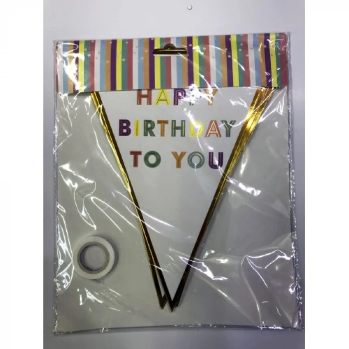 Happy Birthday To You Flama Bayrak Süsü
