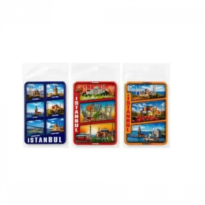 İstanbul Temalı Ahşap Buzdolapı Süsü Magnet