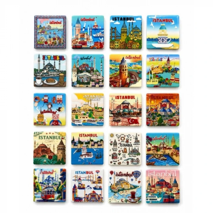 İstanbul Temalı Buzdolapı Süsü Magnet