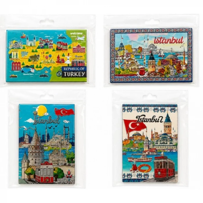 İstanbul Temalı Silikon Buzdolapı Süsü Magnet
