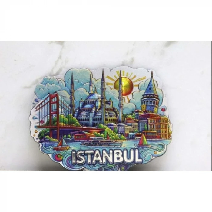 İstanbul Temalı Silikon Buzdolapı Süsü Magnet