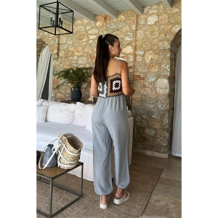 Jasmin Süzüneli Keten Tulum 1280-08