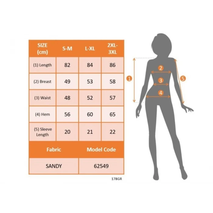 Kadın Kısa Kollu Bisiklet Yakalı Desenli Üst Sandy Alt Tul Asimetrik Detaylı Bluz