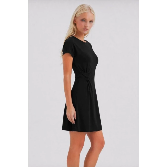 Kadın Sandy Kumaş Mini Boy Elbise