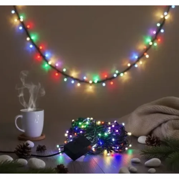 LED Damla Uçlu RGB Dekoratif Işık 10 Metre 100