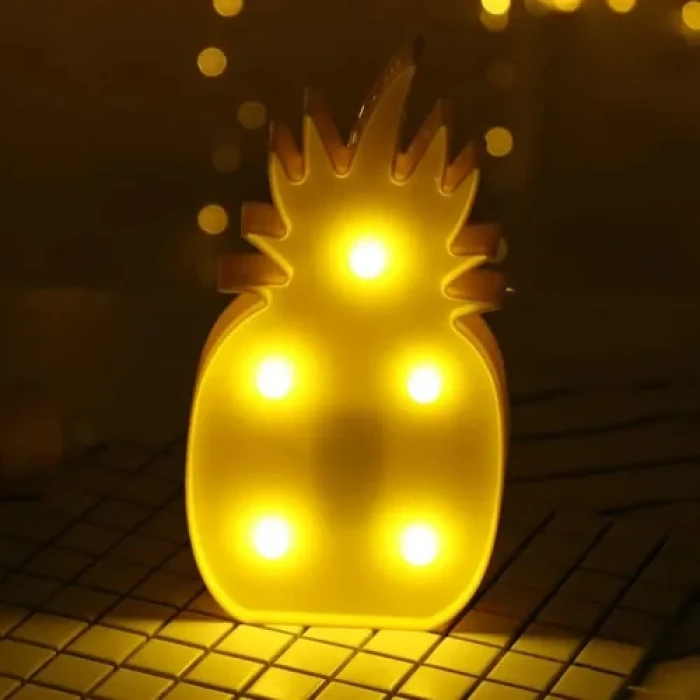 Led Işıklı Ananas Gece Lambası