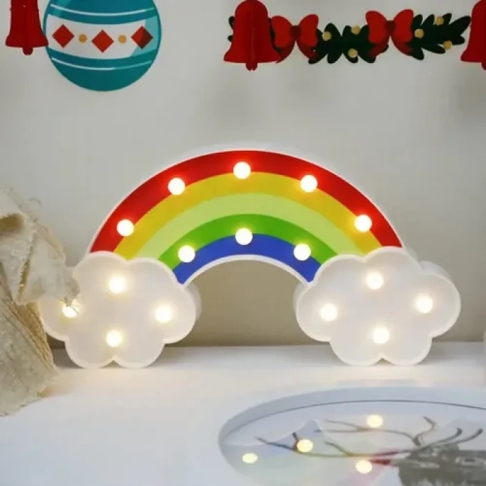 Led Işıklı Gökkuşağı Gece Lambası