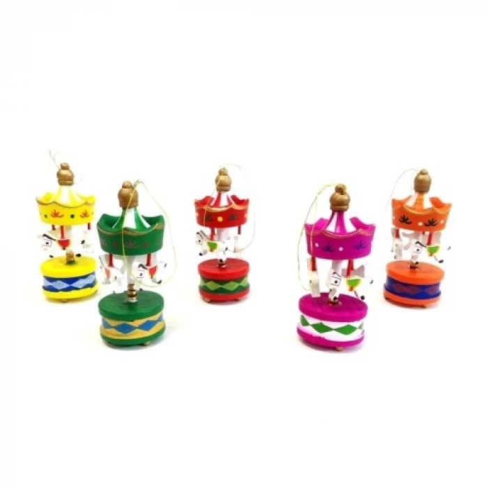 Mini Ahşap 6lı Atli Karinca
