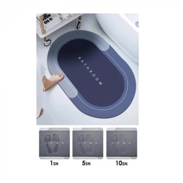 Oval Süper Emici Banyo Paspası