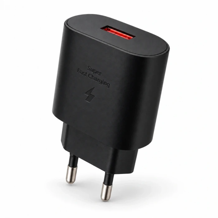 QC 3.0 Tek USB-A Hızlı Şarj Başlığı Siyah