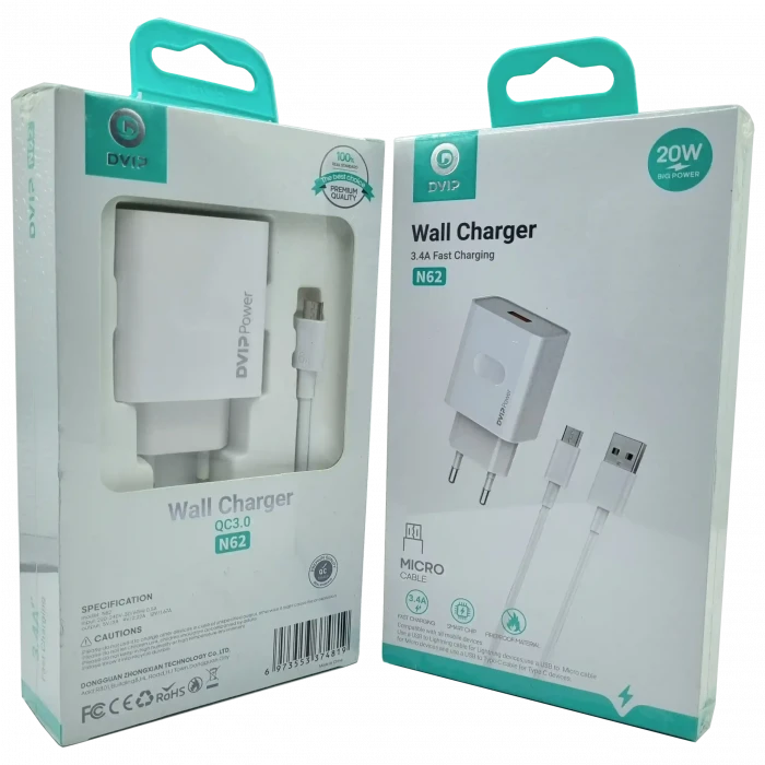 QC3.0 Micro Usb Şarj Aleti N62