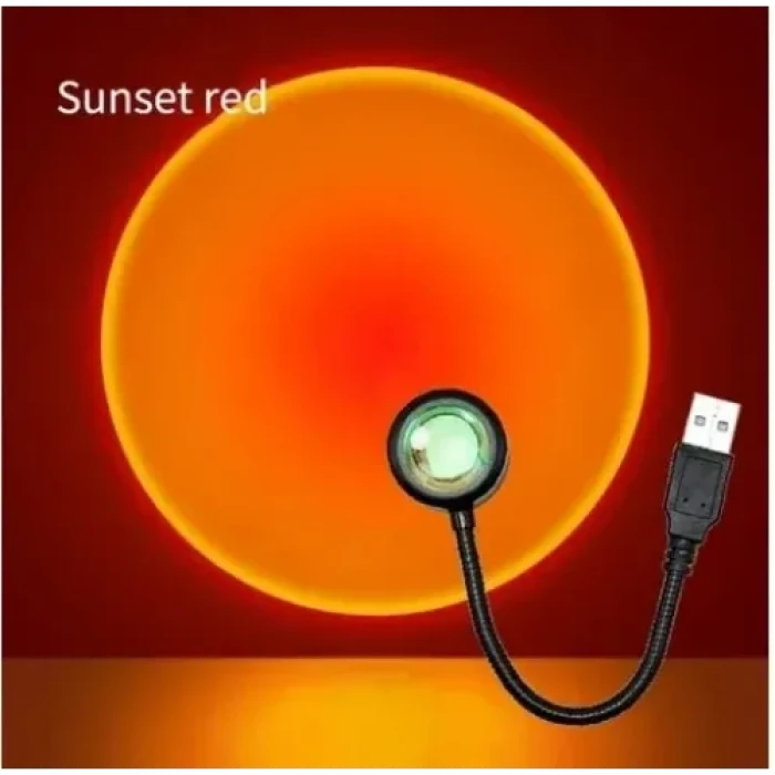 Taşınabilir USB Sunset Gün Batımı Ambiyans Işığı Lamba