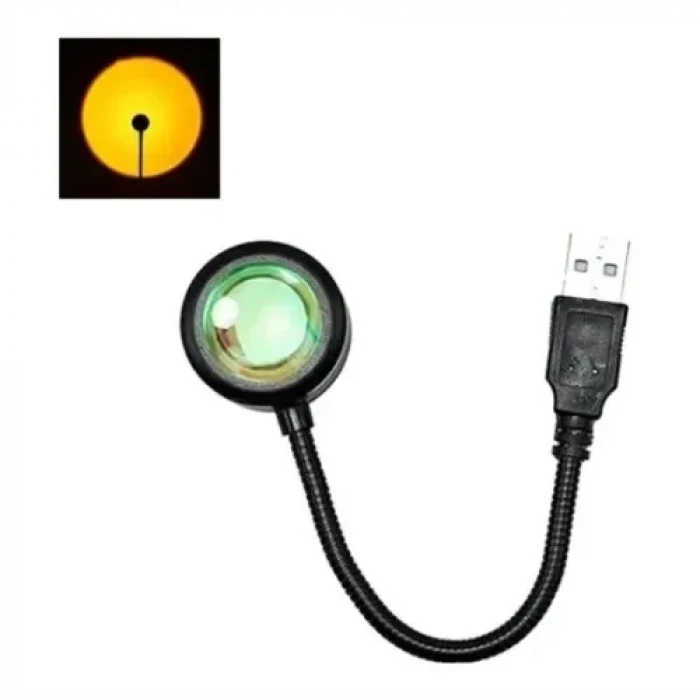 Taşınabilir USB Sunset Gün Batımı Ambiyans Işığı Lamba