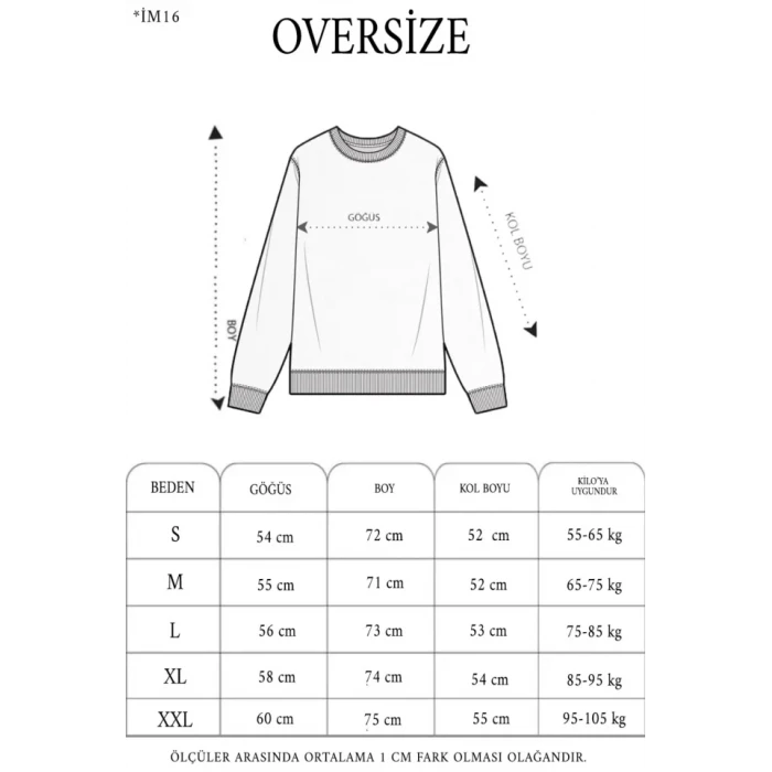 Yıldırım Baskılı Bisiklet Yaka Sweatshirt - Beyaz