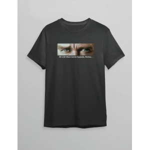 10 Kasım Atatürkü Anma Günü Baskılı Oversize Bisiklet Yaka T-shirt - Siyah