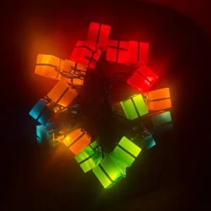 4m 20 LED Pilli Hediye Kutusu Figürlü Lamba