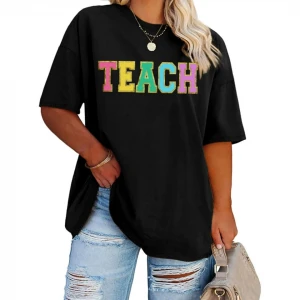Baskılı T-shirt - Siyah