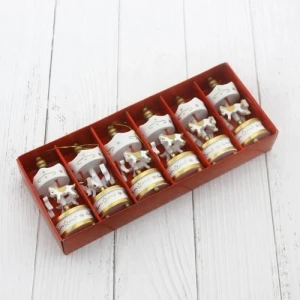 Dekoratif 6lı Beyaz Mini Atlı Karınca