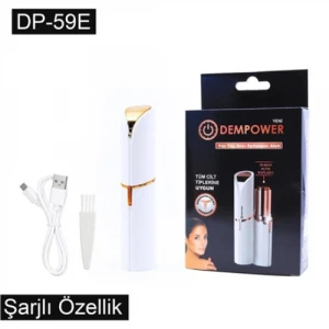 DEMPOWER ŞARJLI YÜZ TÜY ALICI EPİLASYON ALETİ FLAWLES  KISA