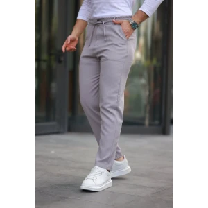 Erkek Beli Bağcıklı Jogger Pantolon